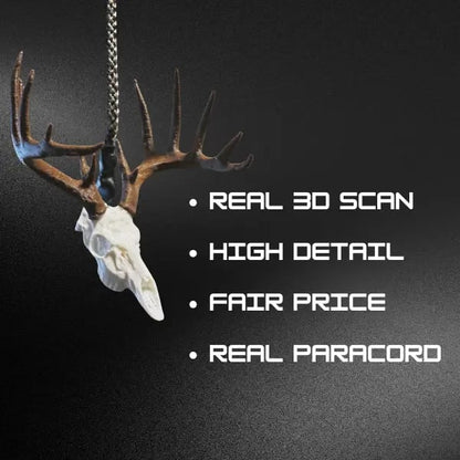 Whitetail Deer Skull Mirror Hanger