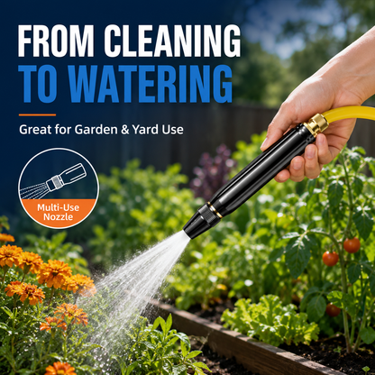 Adjustable Twist Jet Hose Nozzle | Compact Outdoor Cleaning Sprayer