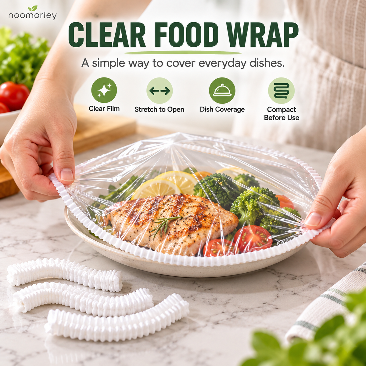 Clear Food Wrap for Bowls & Plates
