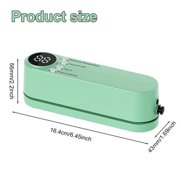 Mini Vacuum Bag Sealer Cordless Handheld Food Sealing Machine