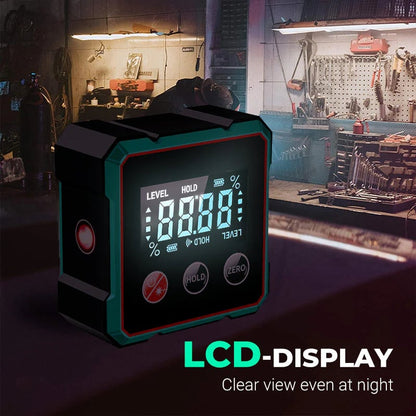 2025 Magnetic Digital Angle Finder with Electronic Laser
