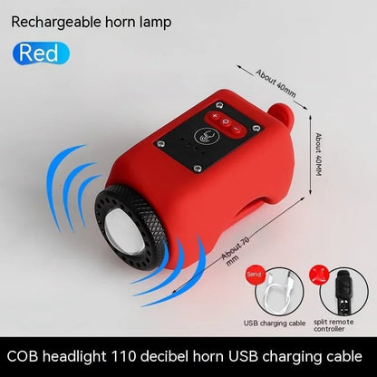 Noomoriey Bike Electronic Horn with Large Range Floodlight