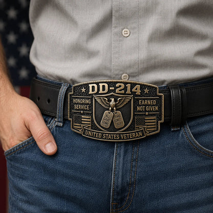 DD-214 Veteran Honor Belt Buckle ( 2026 Limited Edition)