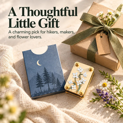 Mini Portable Flower Press | Pocket-Sized Botanical Press for Small Blooms, Petals & Keepsake Crafts