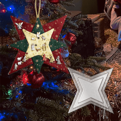 Christmas Patchwork Star Template Set-- With Instructions