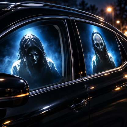 Halloween Car Window Projector USB-Powered Spooky Ghost Projection for Cars & Halloween Nights