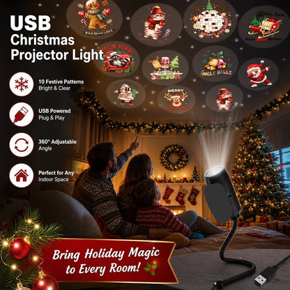 HD Christmas Scene Projector Pick Your Perfect Festive Display (6 or 10 Scenes)