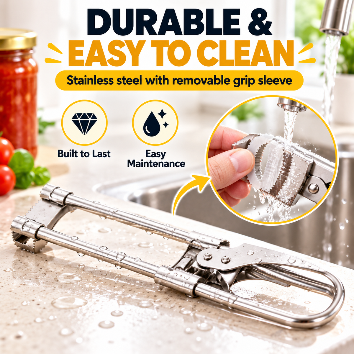 Adjustable Stainless Steel Can Opener