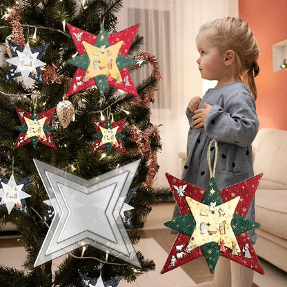 Christmas Patchwork Star Template Set-- With Instructions