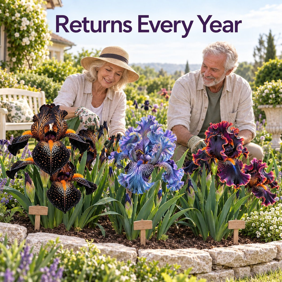 Grow Beautiful Mixed Color Iris Flowers Hardy Perennial Seeds for Your Home Outdoor Garden