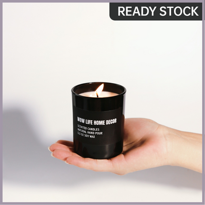 Black White Soy Candle