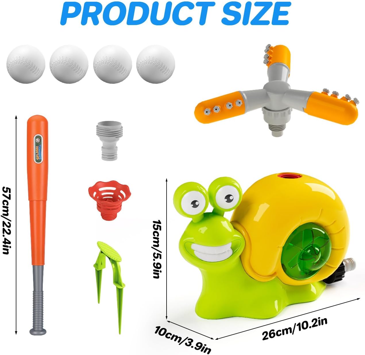 Baseball Water Sprinkler Toy