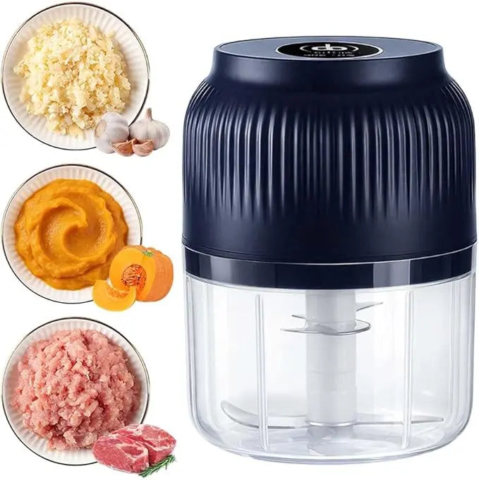 Cordless Mini Food Chopper, Detachable Washable Electric Food Processor for Daily Meal Preparation