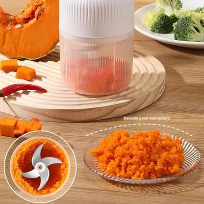 Cordless Mini Food Chopper, Detachable Washable Electric Food Processor for Daily Meal Preparation