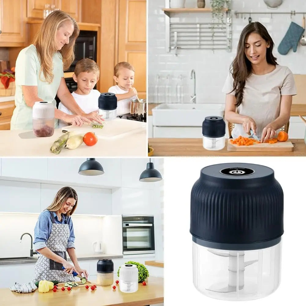 Cordless Mini Food Chopper, Detachable Washable Electric Food Processor for Daily Meal Preparation