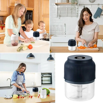 Cordless Mini Food Chopper, Detachable Washable Electric Food Processor for Daily Meal Preparation