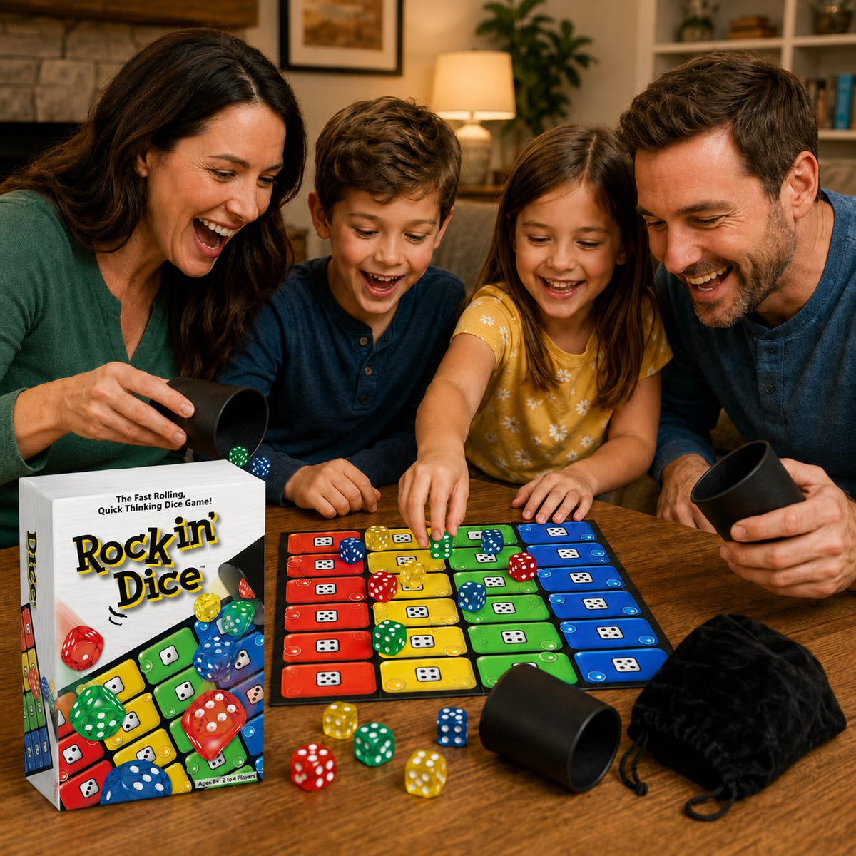 Rocking Dice Game for Family Game Night & Parties