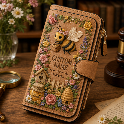 Personalized Garden Embossed Wallet - Perfect Gift For Her