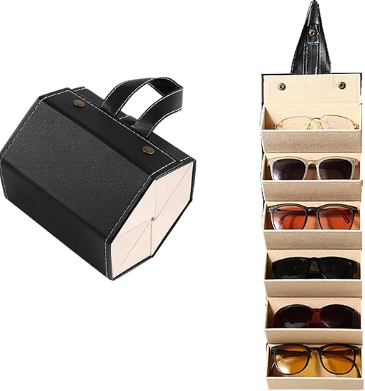 Six-Slot Sunglasses Travel Case