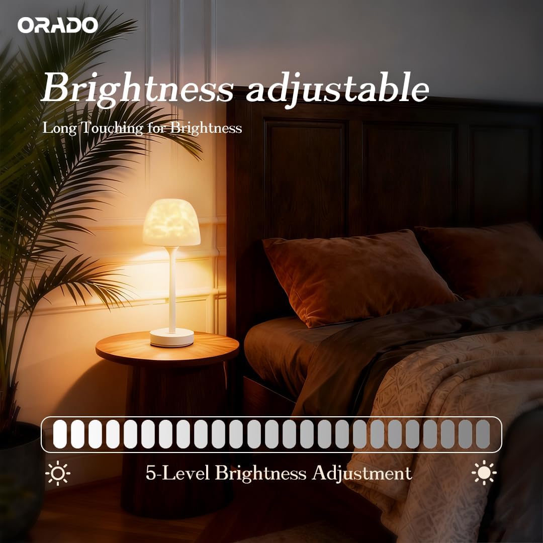 IP65 Waterproof Rotating Aurora Water Ripple Desk Lamp