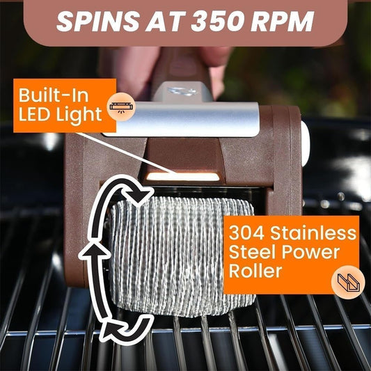 Bristle-Free Spinning Grill Brush