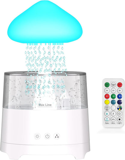 Mushroom Waterfall Humidifier Lamp