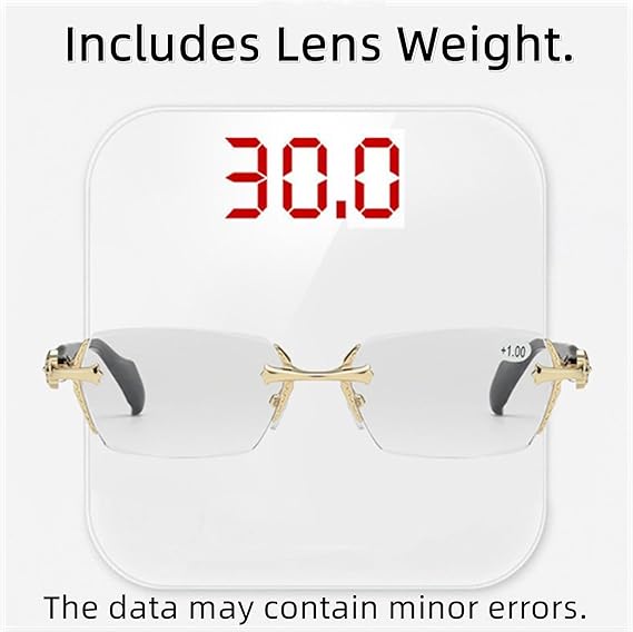 Rimless Blue-Light Reading Glasses