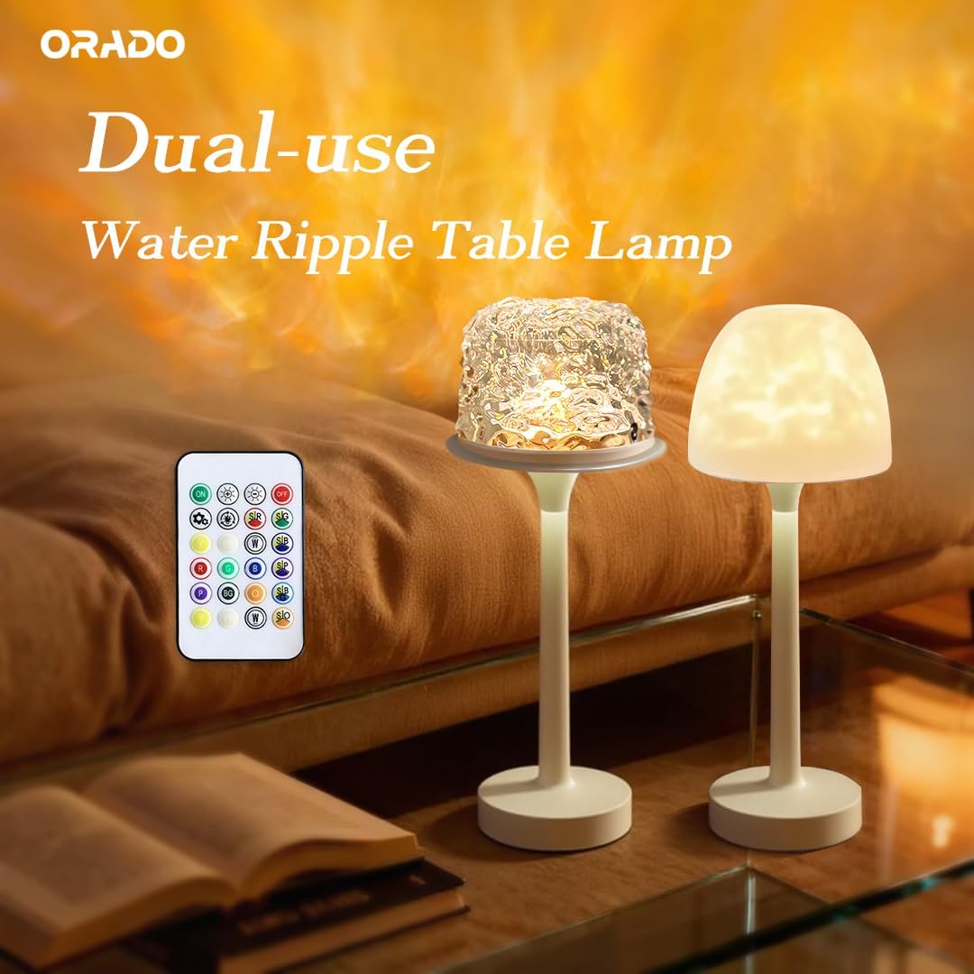 IP65 Waterproof Rotating Aurora Water Ripple Desk Lamp