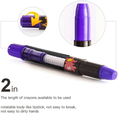 BabyRoo Silky Washable Crayons Safe, Smooth & Easy to Clean!