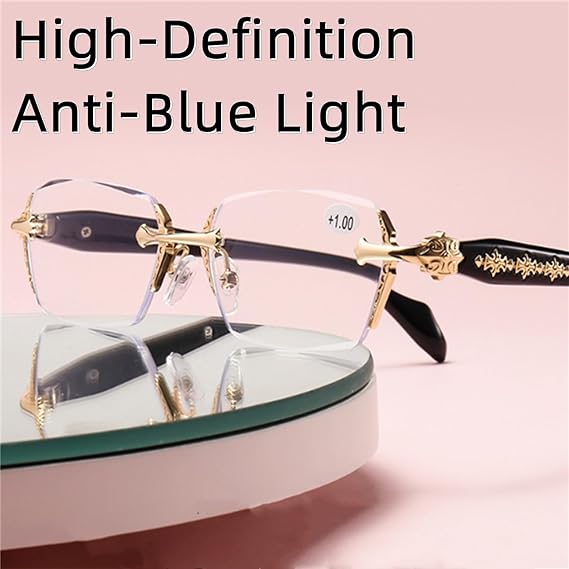 Rimless Blue-Light Reading Glasses