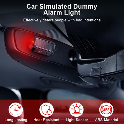 Solar Car Anti-Theft Light - Light Sensor Auto Flash Fake Warning Light for All Cars