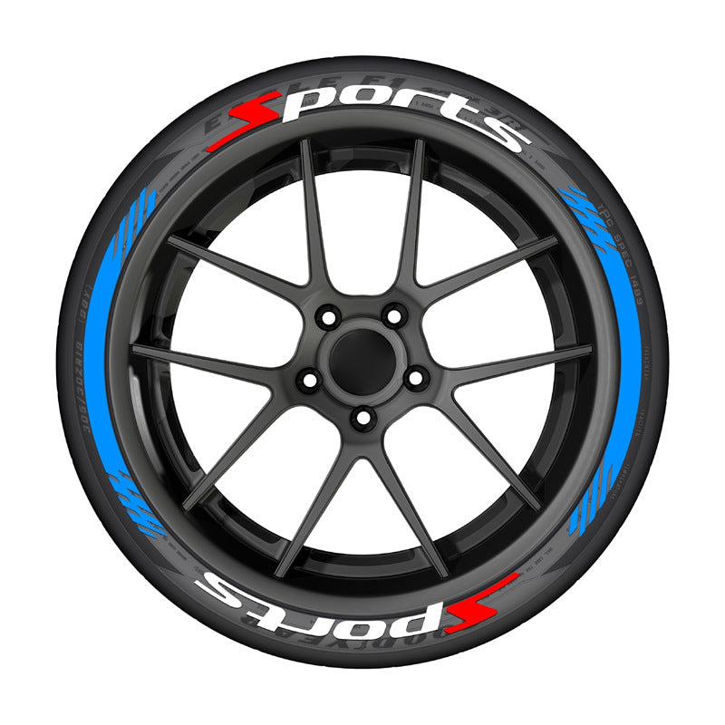 4Pcs 3D Car Tire Stickers Waterproof Universal Wheel Decals | Motorcycle Auto Exterior Accessories