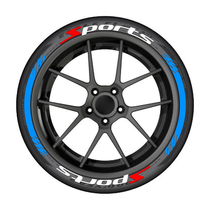 4Pcs 3D Car Tire Stickers Waterproof Universal Wheel Decals | Motorcycle Auto Exterior Accessories