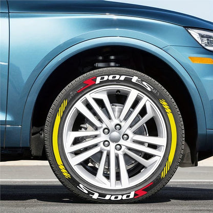 4Pcs 3D Car Tire Stickers Waterproof Universal Wheel Decals | Motorcycle Auto Exterior Accessories