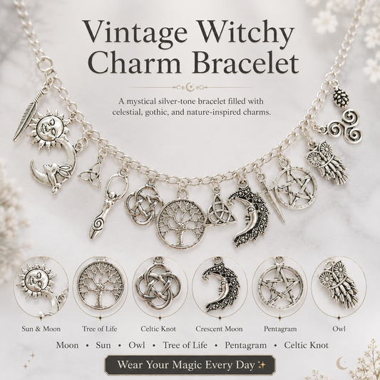 Vintage Witchy Charm Bracelet