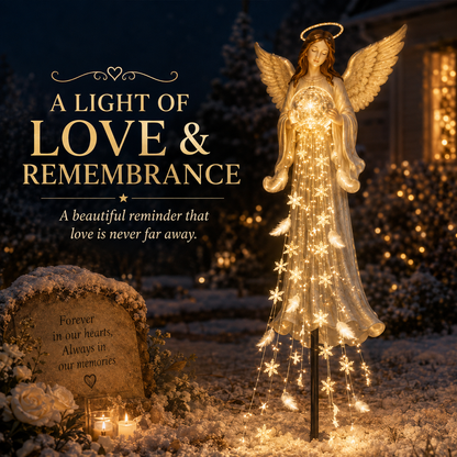 Solar Angel Remembrance Garden Light Peaceful Angel Glow for Gardens, Memorials & Outdoor Spaces