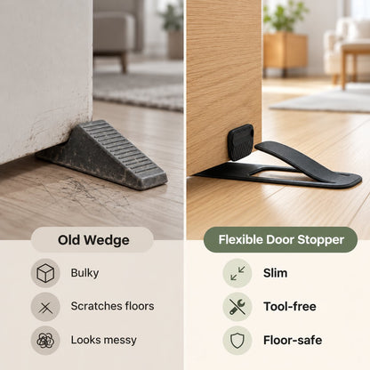 Slide. Grip. Protect: The Flexible Door Stopper