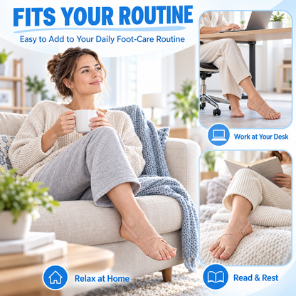 5-Level Adjustable Big Toe Corrector Toe-to-Heel Alignment Support for Everyday Comfort