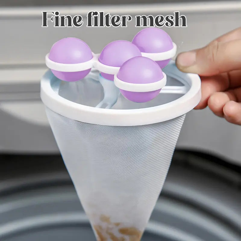 3 Counts Washing Machine Filter Bag