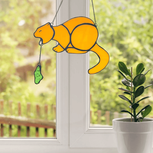 Puking Cat Funny Hanging Ornament
