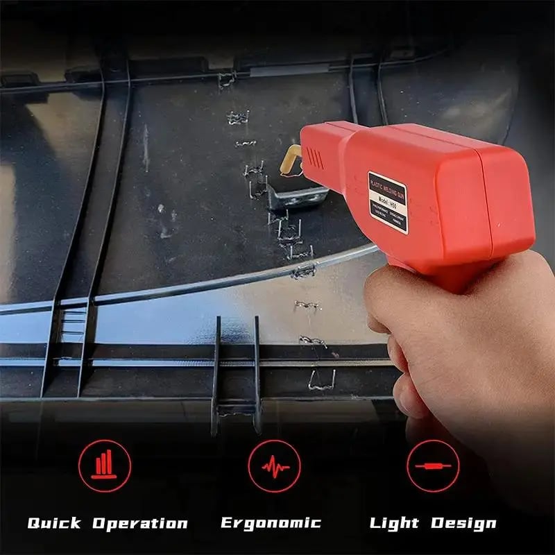 Handheld Car Plastic Welding Repair Tool (200 Staples Included)