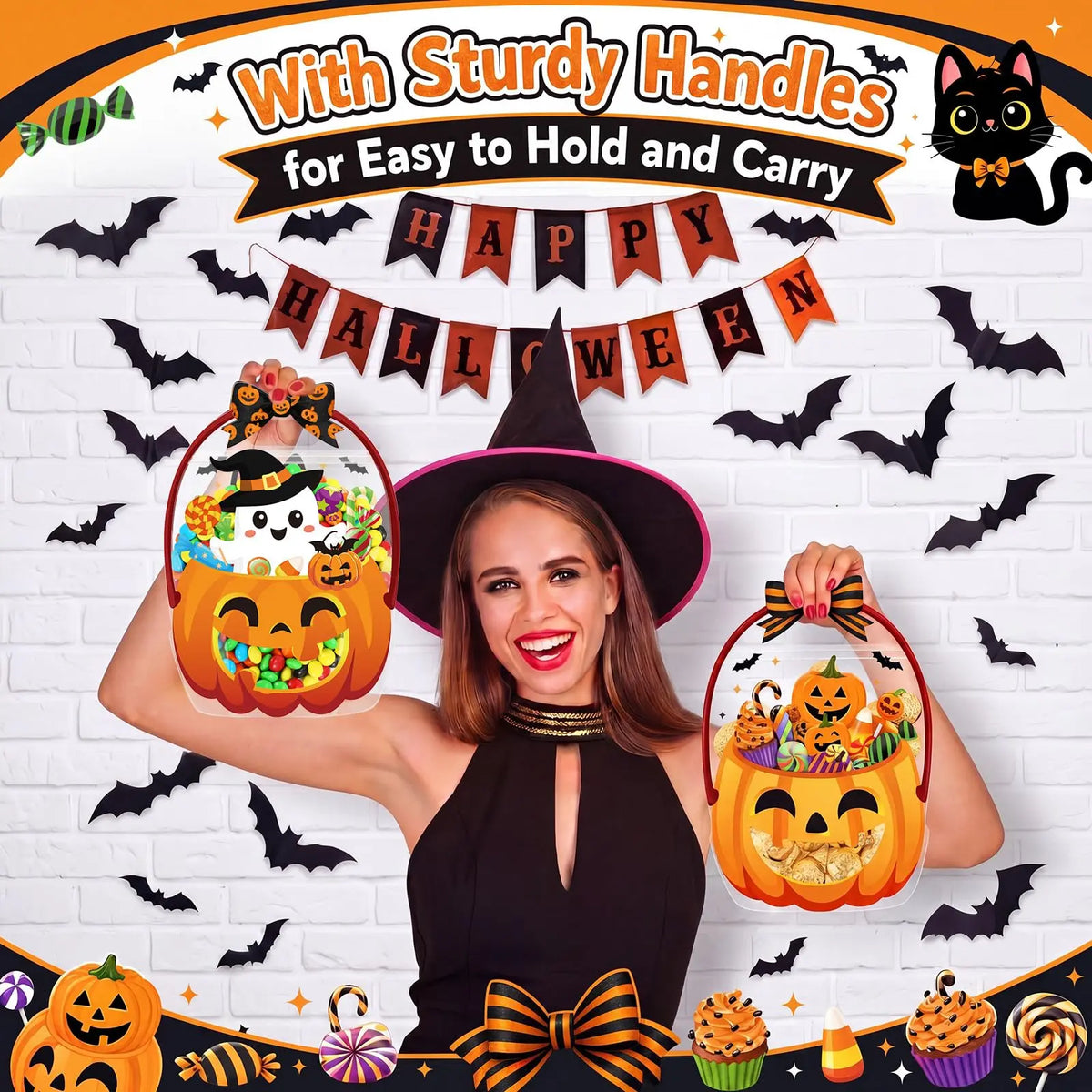 Halloween Plastic Goodie Bags