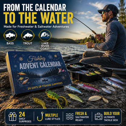 Fishing Advent Calendar-24 Fishing Lures