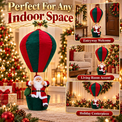Lighted Musical Hanging Santa | Collapsible Christmas D cor