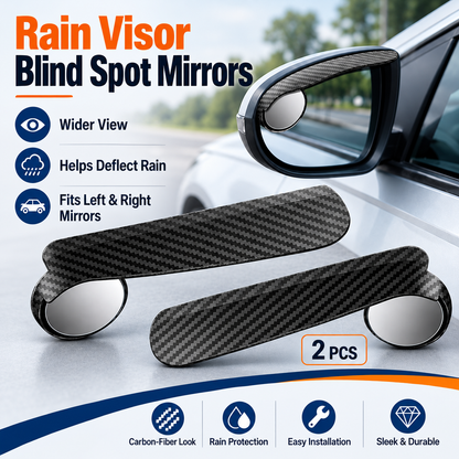 2-Pack Blind Spot Mirrors 360 Adjustable Wide-Angle Rearview Safety Mirrors