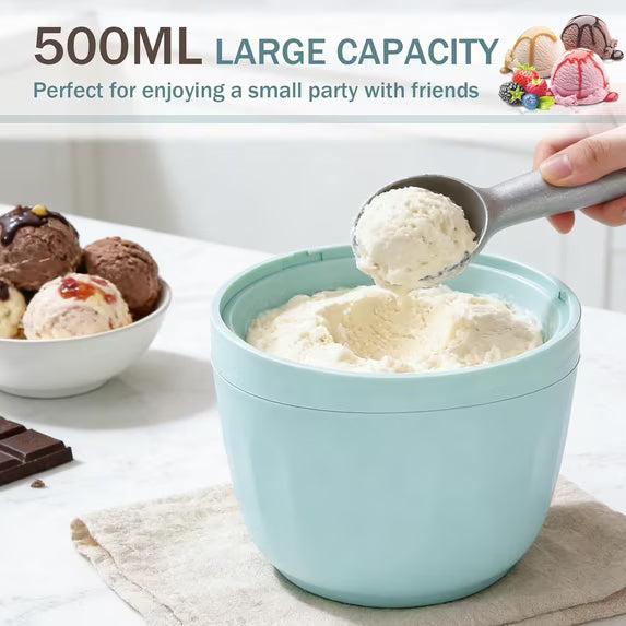 Mini Homemade Ice Cream Maker Personal Frozen Dessert Machine