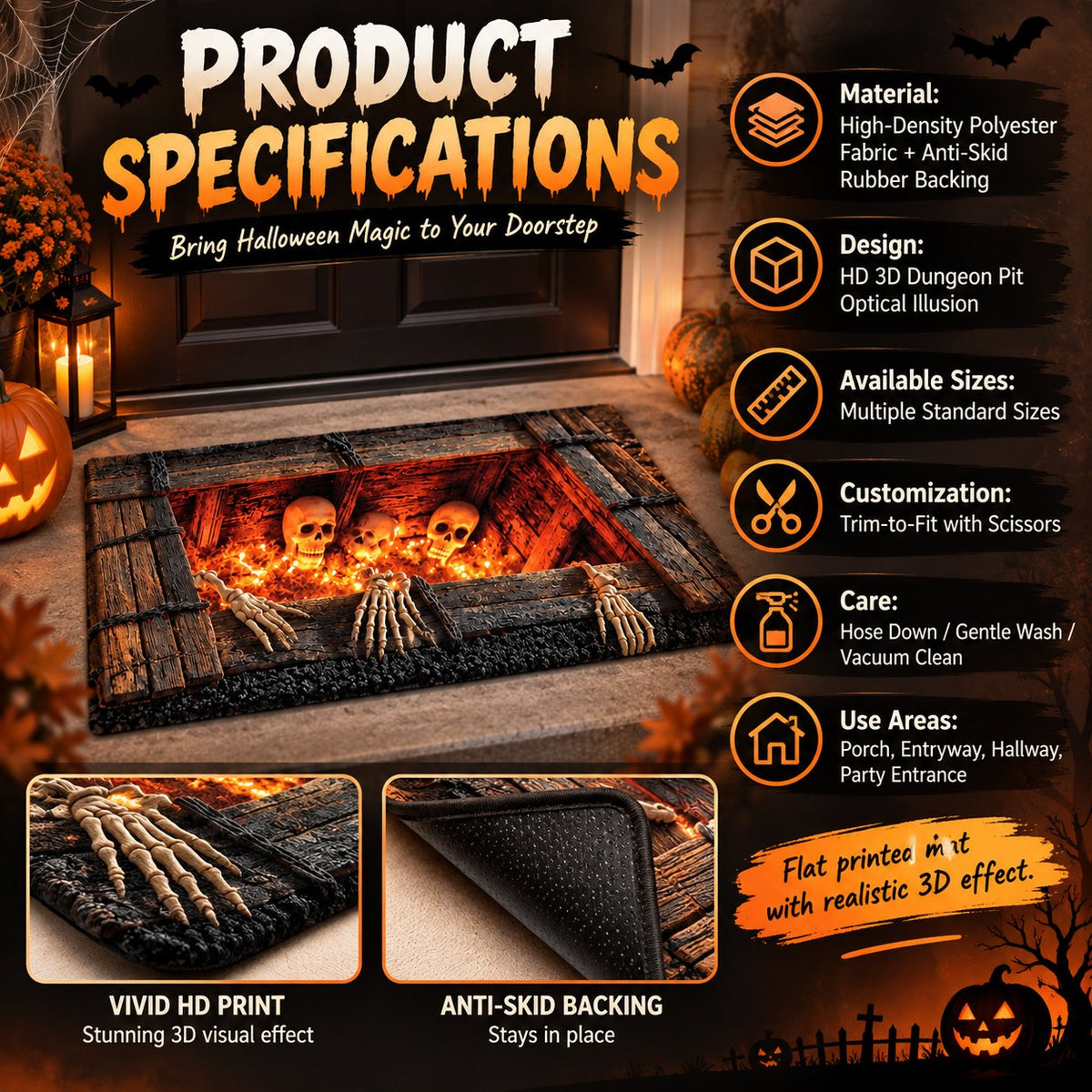 Step Into the Void: Halloween 3D Illusion Mat