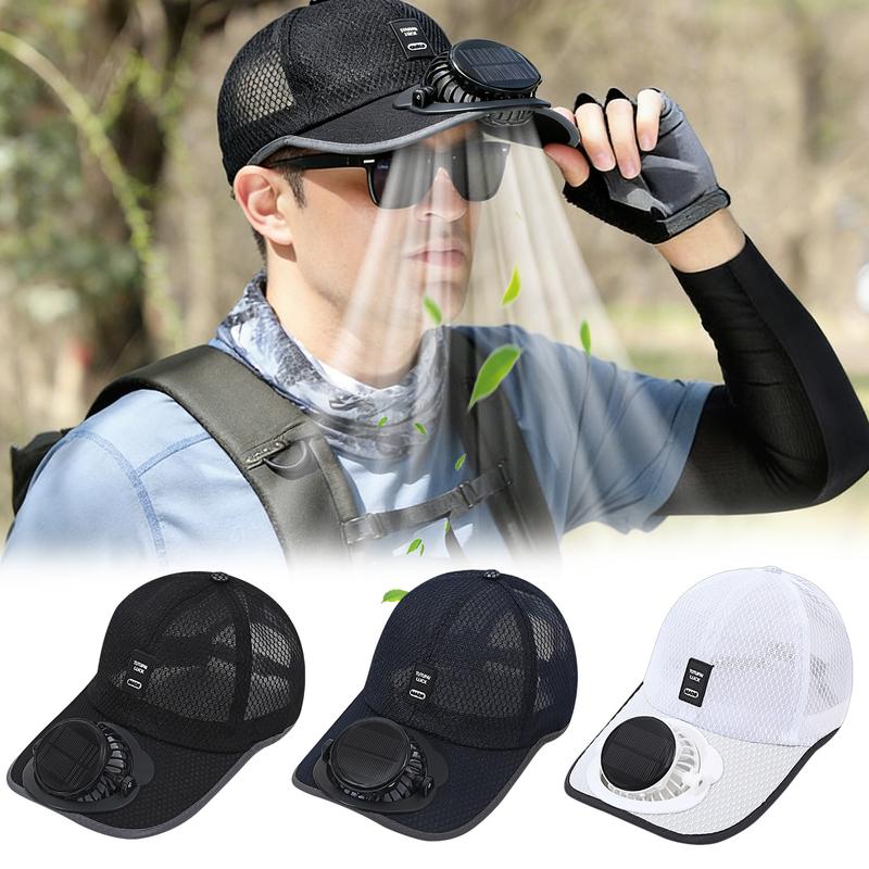 2026 Pro Outdoor Cooling Hat: Dual-Power Fan Cap