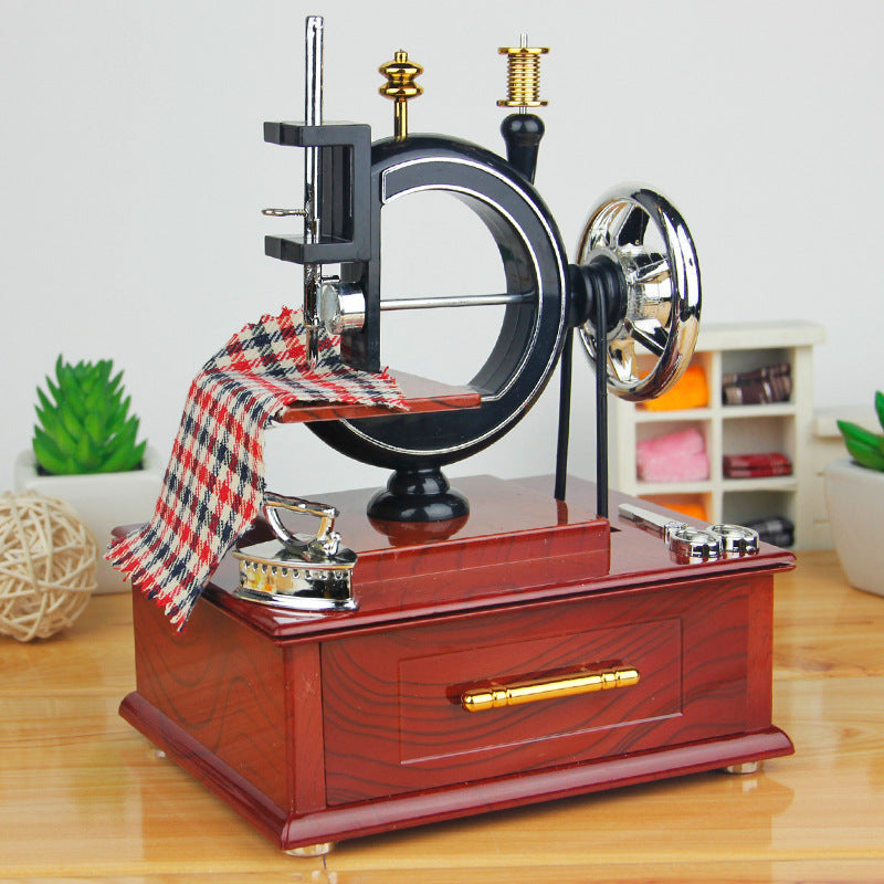 Mother's Day Mini Sewing Machine Music Box