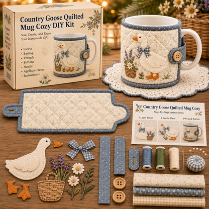 Farmhouse Friends Mug Cozy Sewing Kit